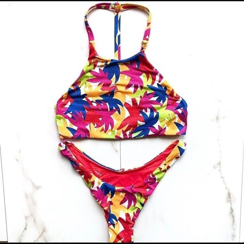 New Anthropologie Basta Surf Reversible High Cut Bikini
